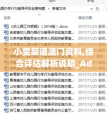 小雯菜谱澳门资料,综合评估解析说明_Advance11.352